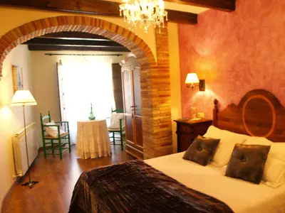 Cama o camas de una habitación en Casa del Infanzón