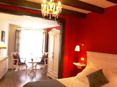 Cama o camas de una habitación en Casa del Infanzón