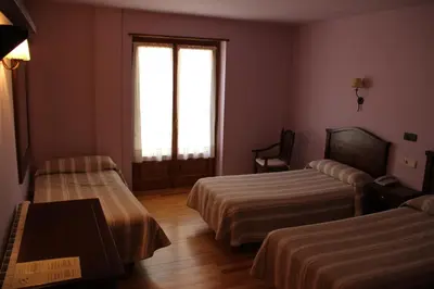 Cama o camas de una habitación en Hotel Rantiner