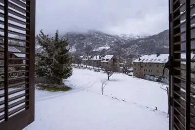 Hotel Farré D'avall en invierno