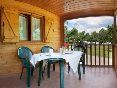 Un balcón o terraza de Bungalows Baliera