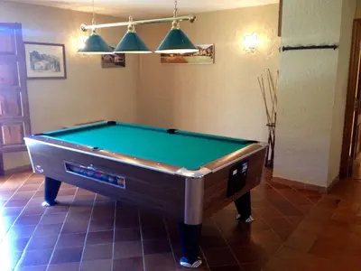 Mesa de billar en Bungalows Baliera