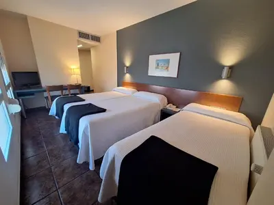 Cama o camas de una habitación en Hotel Yerri