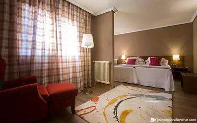 Cama o camas de una habitación en Hotel-Hostal Sport