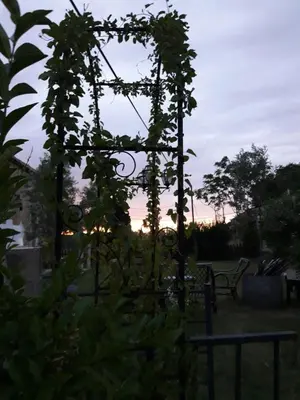 Jardín al aire libre en Casa de la abuela Bego