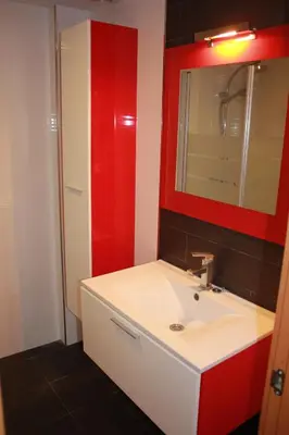 Un baño de Apartamento Ainsa Pirineo