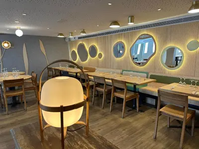 Un restaurante o sitio para comer en Apartamento Ainsa Pirineo
