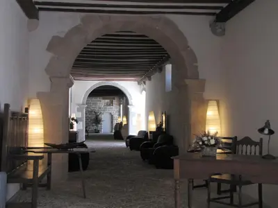 Zona de estar de Hotel Roncesvalles