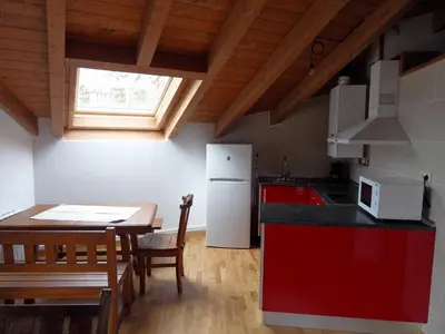 Una cocina o zona de cocina en Pensió i Apartaments la Bordeta