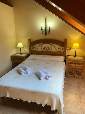 Cama o camas de una habitación en Casa Valentí