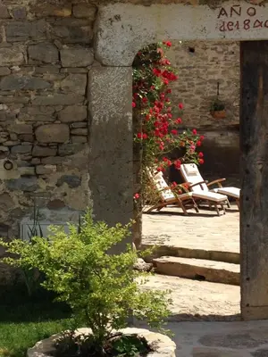 Jardín al aire libre en Casa Lascorz