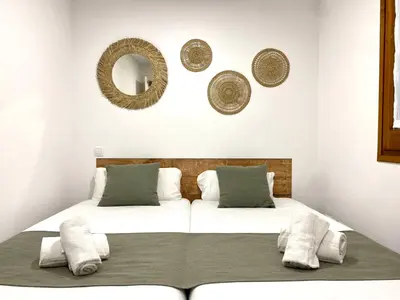 Cama o camas de una habitación en VTZ El Balcón de Rey Alfonso I