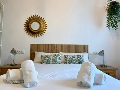 Cama o camas de una habitación en VTZ El Balcón de Rey Alfonso I