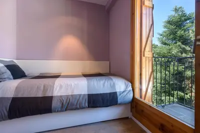 Cama o camas de una habitación en Panticosa Brazato