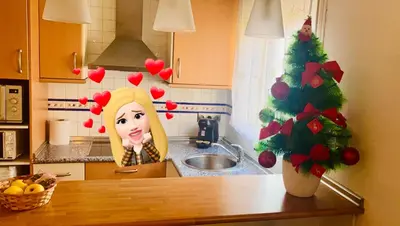 Una cocina o zona de cocina en Carol's home