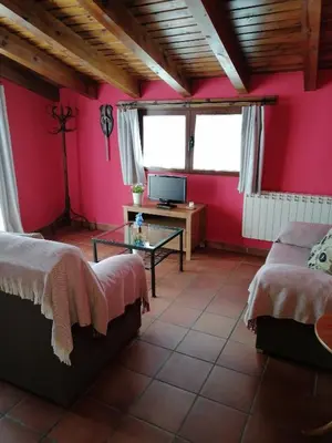 Cama o camas de una habitación en Apartamentos Rurales Camino del Cid
