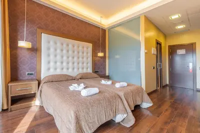 Cama o camas de una habitación en Fuente del Miro