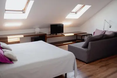 Una televisión o centro de entretenimiento en Cal Portalé - Casa de Pagès