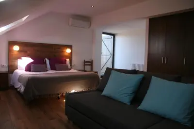 Cama o camas de una habitación en Cal Portalé - Casa de Pagès