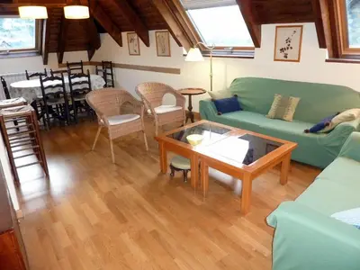 Zona de estar de Apartaments Pleta Bona a la Vall de Boí