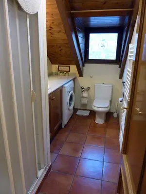 Un baño de Apartaments Pleta Bona a la Vall de Boí