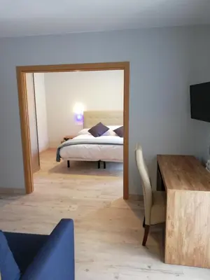 Cama o camas de una habitación en El Capricho de Arguis