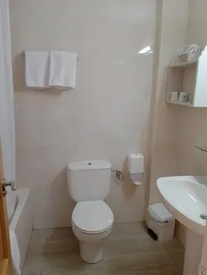 Un baño de Apartamentos Viña Olivan
