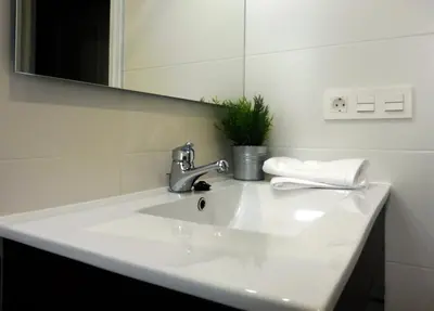 Un baño de Ático en Pamplona