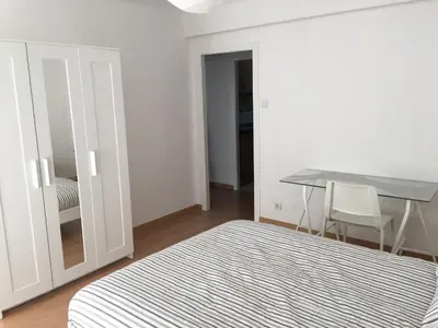 Cama o camas de una habitación en Apartamento Huesca en Paseo Ramón y Cajal