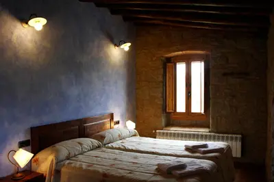Cama o camas de una habitación en Charming Villa in Llobera with Private Pool