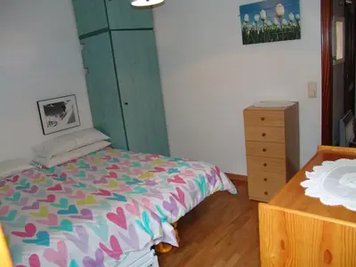 Cama o camas de una habitación en Apartamento en Sallent de Gallego