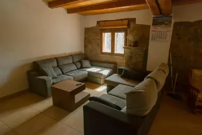 Zona de estar de Masia l`Arà