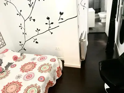 Cama o camas de una habitación en Apto Arima Centro Histórico