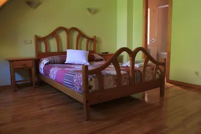 Cama o camas de una habitación en Casa Rural Hortal