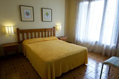 Cama o camas de una habitación en Apartamentos Pessets Adelaida