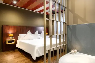 Cama o camas de una habitación en Hotel La Casueña