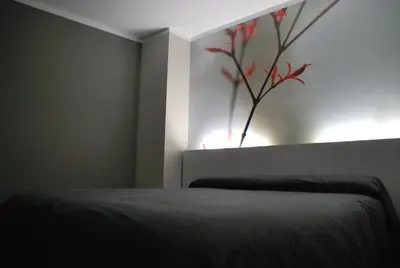 Cama o camas de una habitación en Aparthotel Meseguer