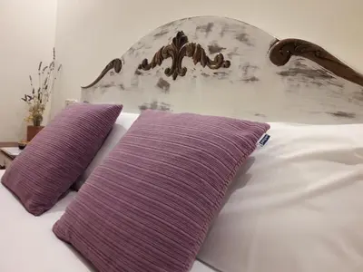 Cama o camas de una habitación en Hostal Casa Barcelo