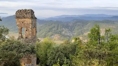 Paisaje cerca de este camping