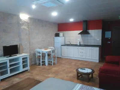 Una cocina o zona de cocina en Apartamentos Calanda