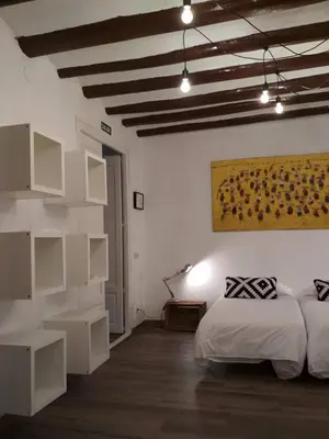 Cama o camas de una habitación en Pension Casa Pinilla