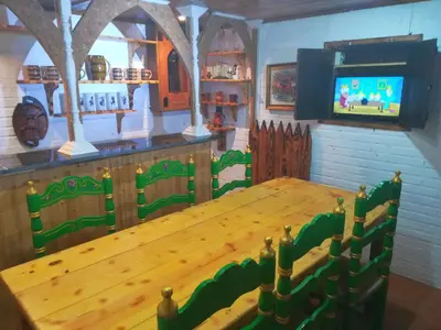 Una televisión o centro de entretenimiento en Casa Zurradores
