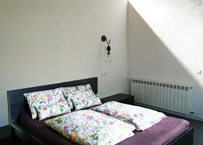 Cama o camas de una habitación en Casa El Pinar