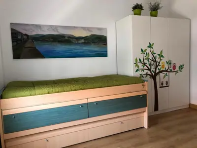 Cama o camas de una habitación en Casa L'Ababol