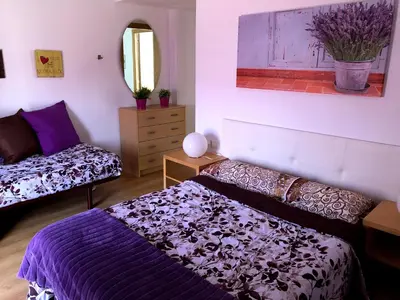 Cama o camas de una habitación en Casa L'Ababol
