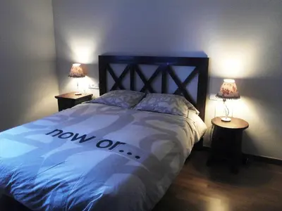 Cama o camas de una habitación en Le petit Espot