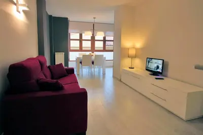 Una televisión o centro de entretenimiento en Lagaya Apartaments & Spa
