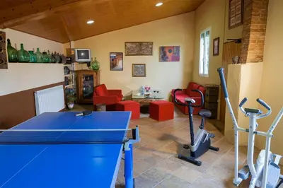 Instalaciones para jugar al ping pong en Cal Carulla o alrededores