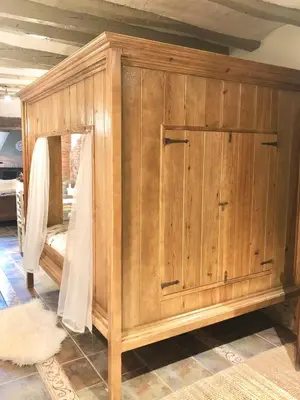 Cama o camas de una habitación en Apartamento Rural La Serratilla
