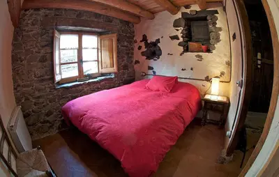 Cama o camas de una habitación en Casa Independiente Rural Ca de Corral